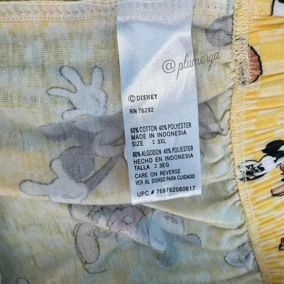 Disney Women's Vintage Y2K Plus Size Sleep Shorts Mickey Mouse Size XXXL NWT - Picture 8 of 8